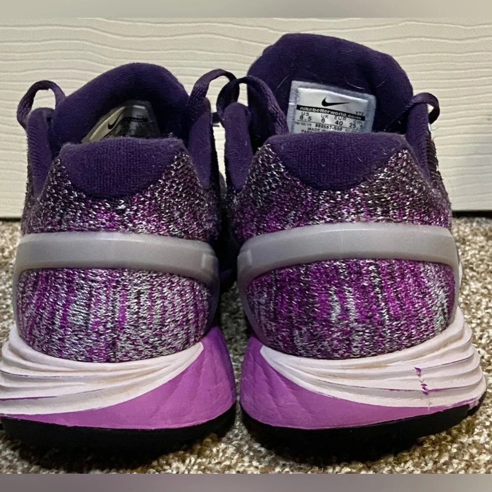 Nike Lunar Glide 7 Womens size 8.5 water repellent sneaker 803567-500